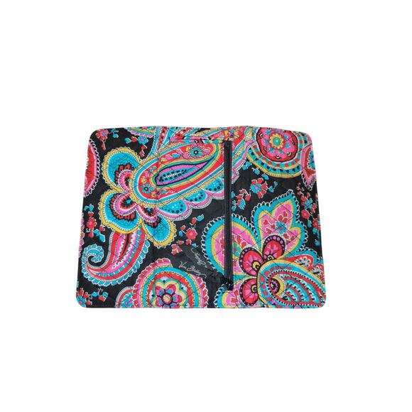 Vera Bradley Trifold Wallet Multicolor Paisley Retired Pattern EUC - Picture 3 of 3